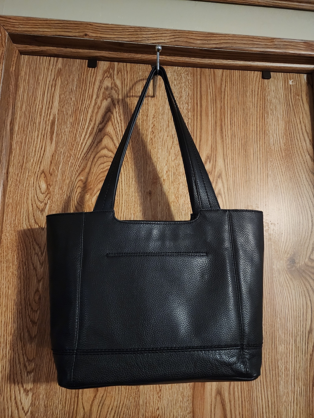 The Sak Black Pebbled Leather Shoulder Bag